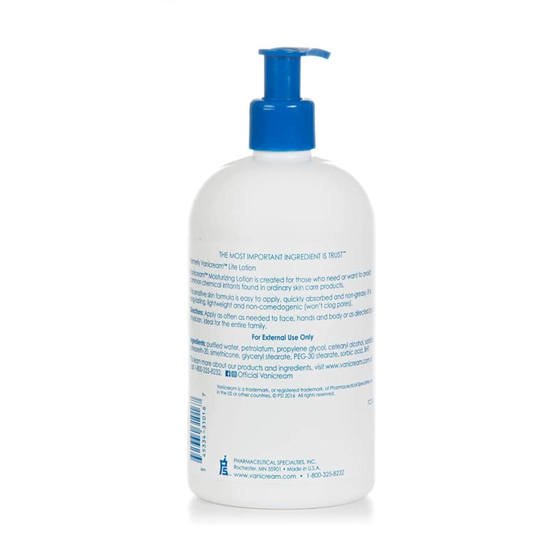 Moisturizing Lotion with Pump | Fragrance and Gluten Free | for Sensitive Skin | 16 Ounce (Pack of 1) - Puck's