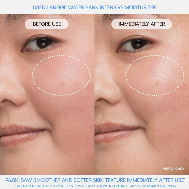 Water Bank Blue Hyaluronic Intensive Moisturizer with Peptides + Squalane: Eczema-Prone Skin, Barrier-Boosting, Nourish, Dryness - Puck's