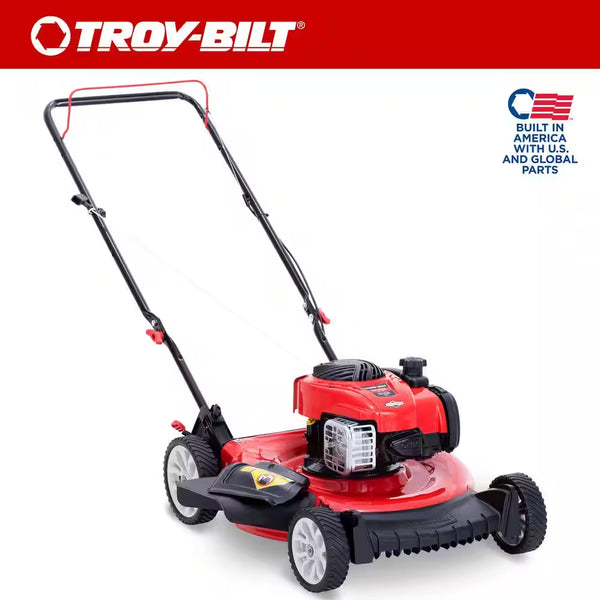 21 In. 140 Cc Briggs and Stratton Gas Walk behind Push Lawn Mower with Mulching Kit Included - Puck's
