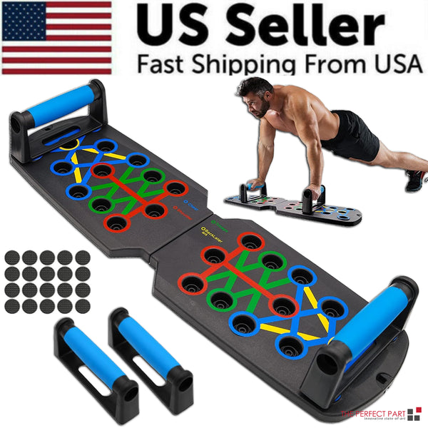 28 in 1 Push up Rack Board System Fitness Workout Train Home Gym Exercise Stands - Puck's
