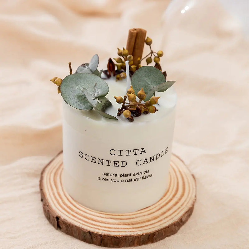 Romantic Scented Wax Candle Pillar - Puck's