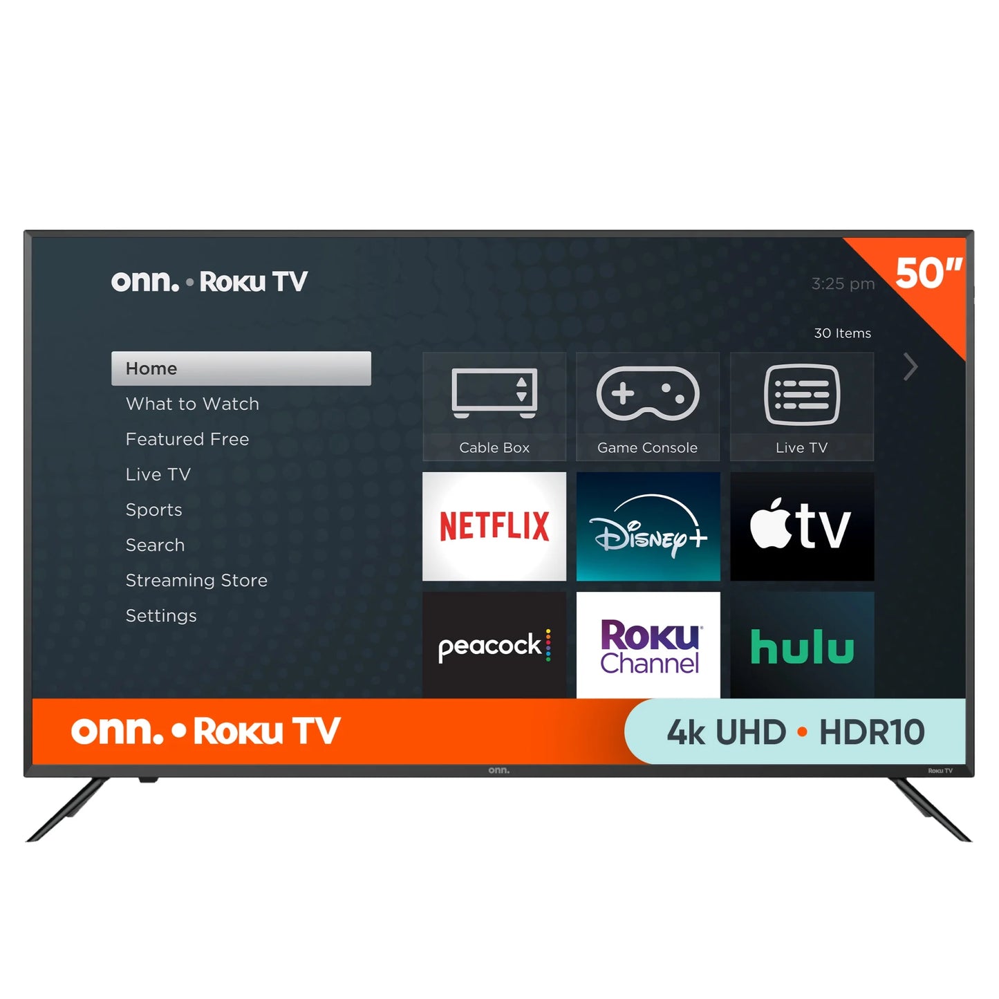 . 50” Class 4K UHD (2160P) LED Roku Smart Television HDR (100012585) - Puck's