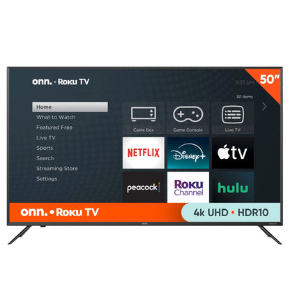 . 50” Class 4K UHD (2160P) LED Roku Smart Television HDR (100012585) - Puck's