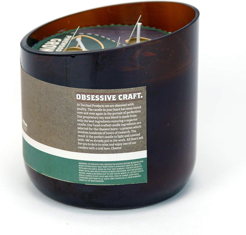 Beer Scented Candles | Natural Soy Wax Candle | Pinewood Pilsner Scent 28 Oz | Makes a Great Gift for Men, Beer Lovers, and Collectors | Bar Man-Cave Decor and Accessories - Puck's