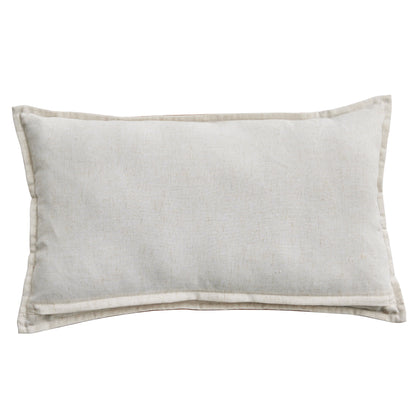 (2 Pack)  14" X 24" Beige Vegan Leather Decorative Pillow - Puck's