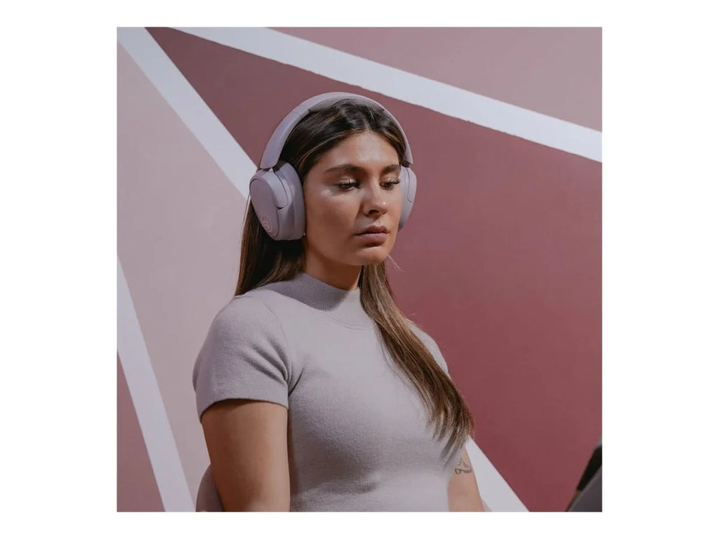Jbuds Lux Bluetooth Over-Ear Headphones W/ Active Noise Cancellation, Mauve - Puck's