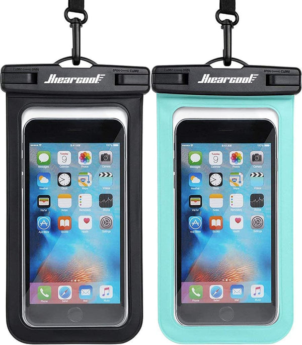 Waterproof Phone Pouch, Waterproof Phone Case for Iphone 16 15 14 13 Pro Max, IPX8 Cellphone Dry Bag Beach Cruise Ship Essentials 2Pack-8.3" - Puck's