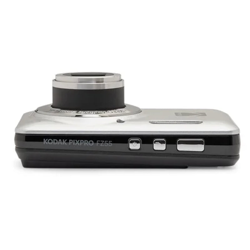 PIXPRO FZ55 Friendly Zoom Digital Camera, Silver - Puck's