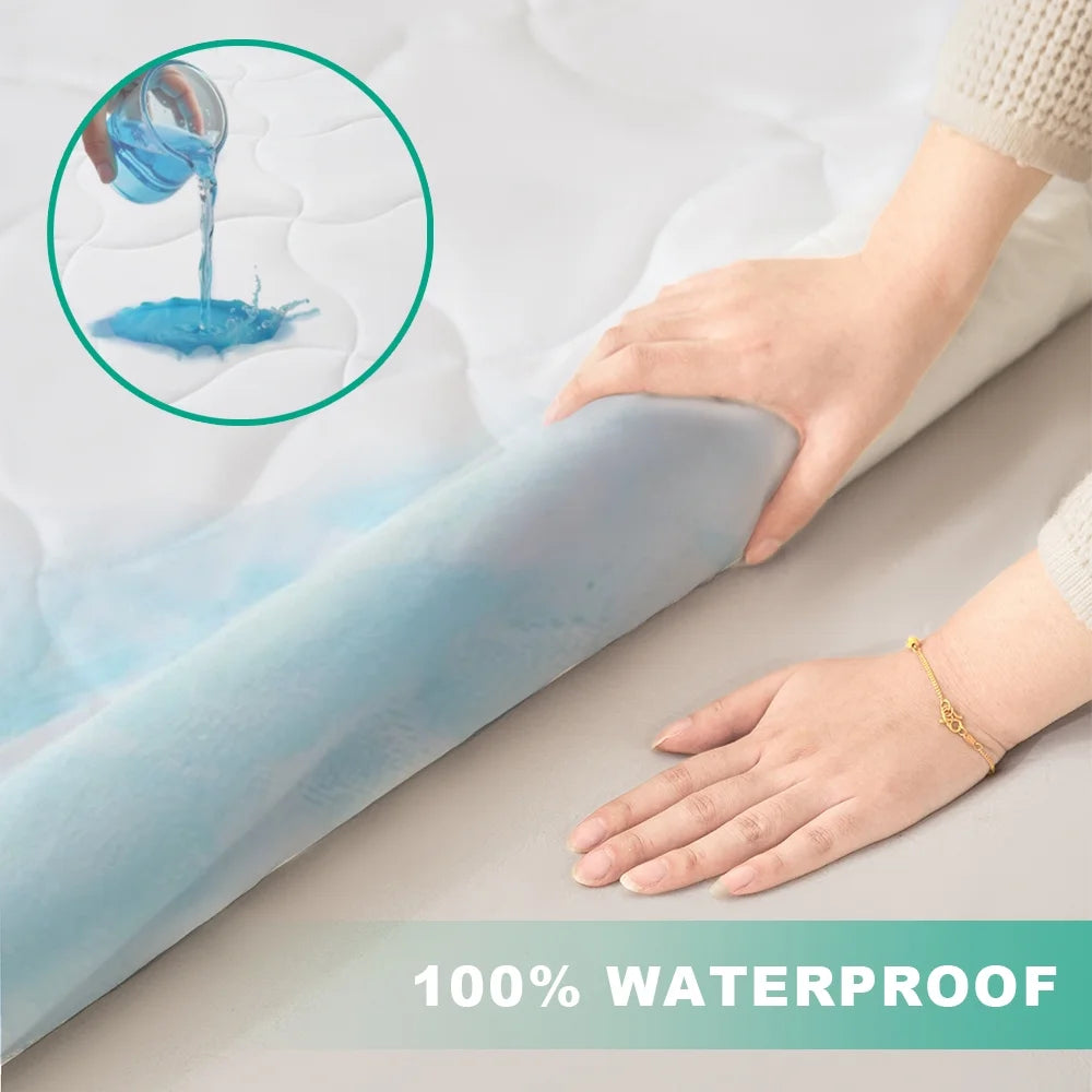 Extra Thick Waterproof Mattress Pad, King 76 in X 80 In
