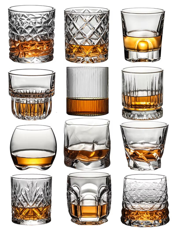 Whiskey Glasses,Scotch Glasses,Old Fashioned Whiskey Glasses/Perfect Gift for Scotch Lovers/Style Glassware for Bourbon/Rum - Puck's