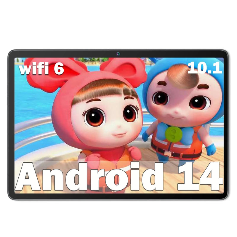 Android 14.0 Tablet 10.1 Inch, Wifi 6 Widevine L1 Tablet,8G RAM 64GB ROM, Octa-Core Processor, 13MP Camera, 2024 Latest - Puck's