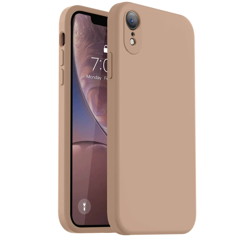 Vooii Compatible with iPhone 11 Case, Upgraded Liquid Silicone with [Flat Edges] [Camera Protection] [Soft Anti-Scratch Microfiber Lining] Phone Case for iPhone 11 6.1 inch - Black - Puck's