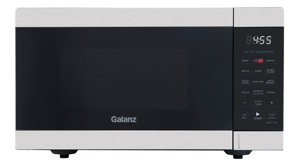 0.9 Cu Ft Air Fry Countertop Microwave, 900 Watts, Stainless Steel, New - Puck's