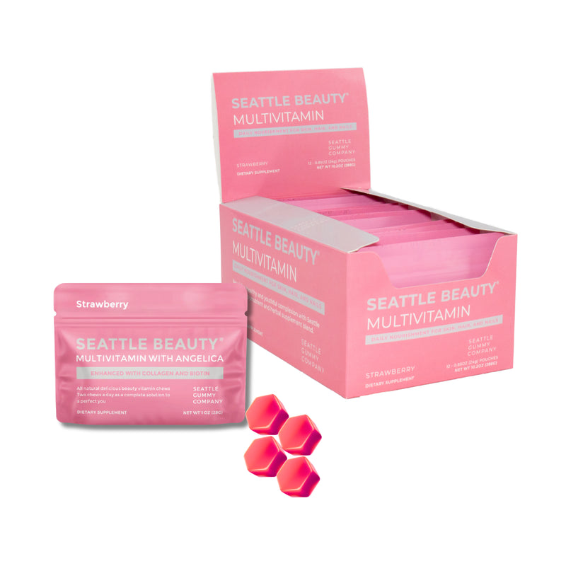 Multivitamin Gummy with Angelica Strawberry 12-Pack - Puck's