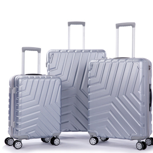 Suitcase Hardside Luggage Sets 3 Pieces with Double Spinner Wheels - Puck's