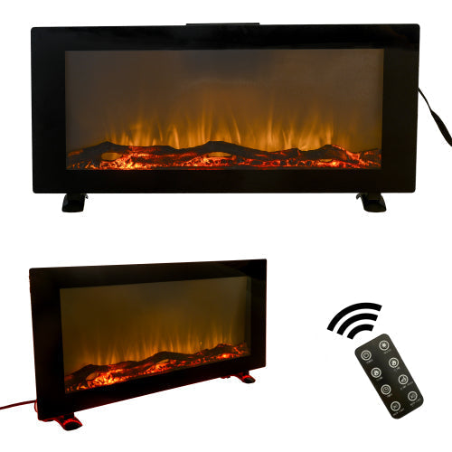 42 Inch Wall-Mounted Electronic Fireplace 10 Colors CSA Certification - Puck's