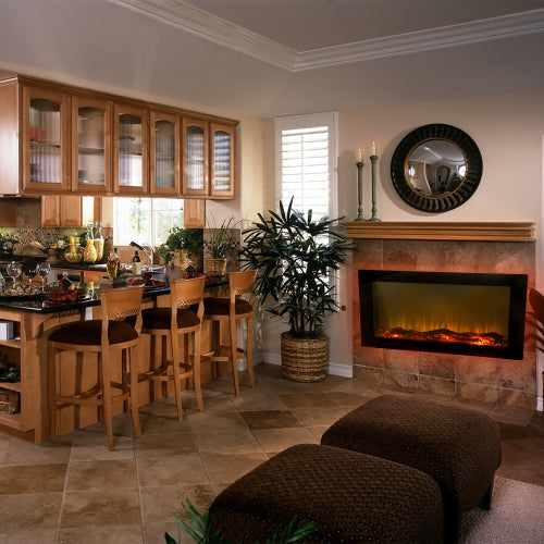 42 Inch Wall-Mounted Electronic Fireplace 10 Colors CSA Certification - Puck's