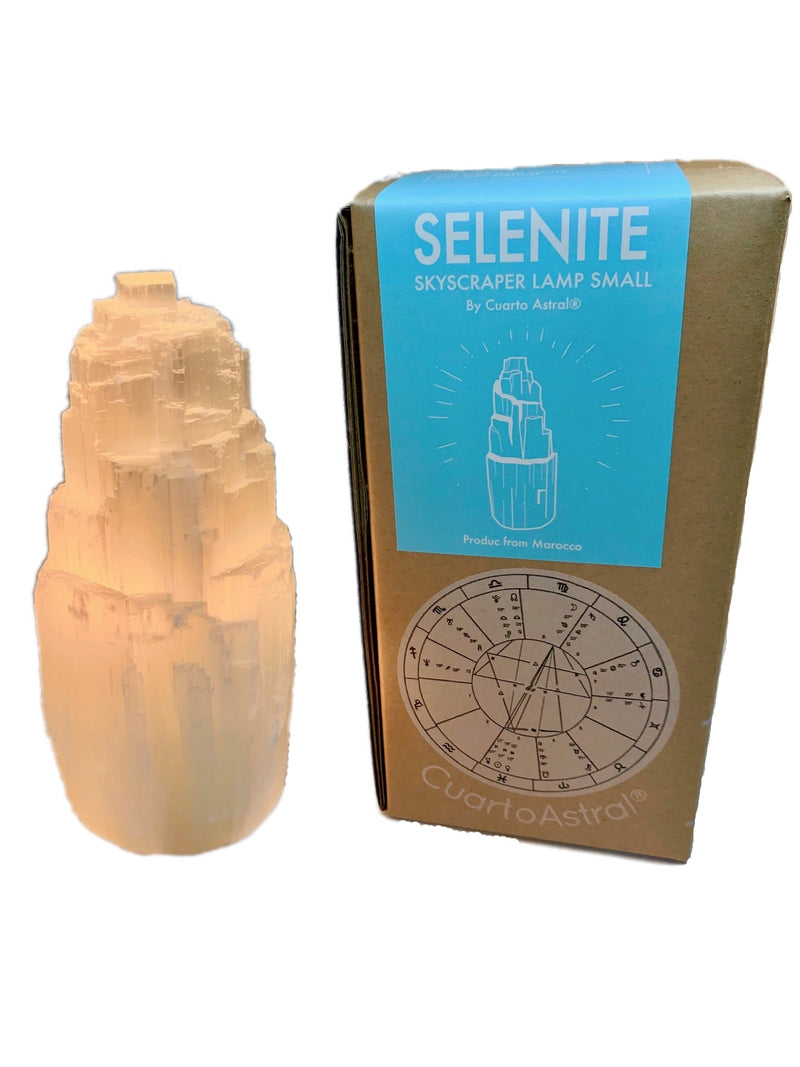 Selenite Skyscraper Lamp Small Prime - Puck's