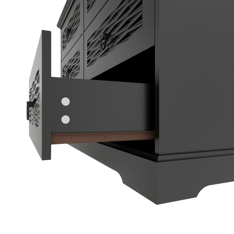 DG-3 Wood Drawer Dresser with 6 Drawers Modern Drawers Organizer - Puck's