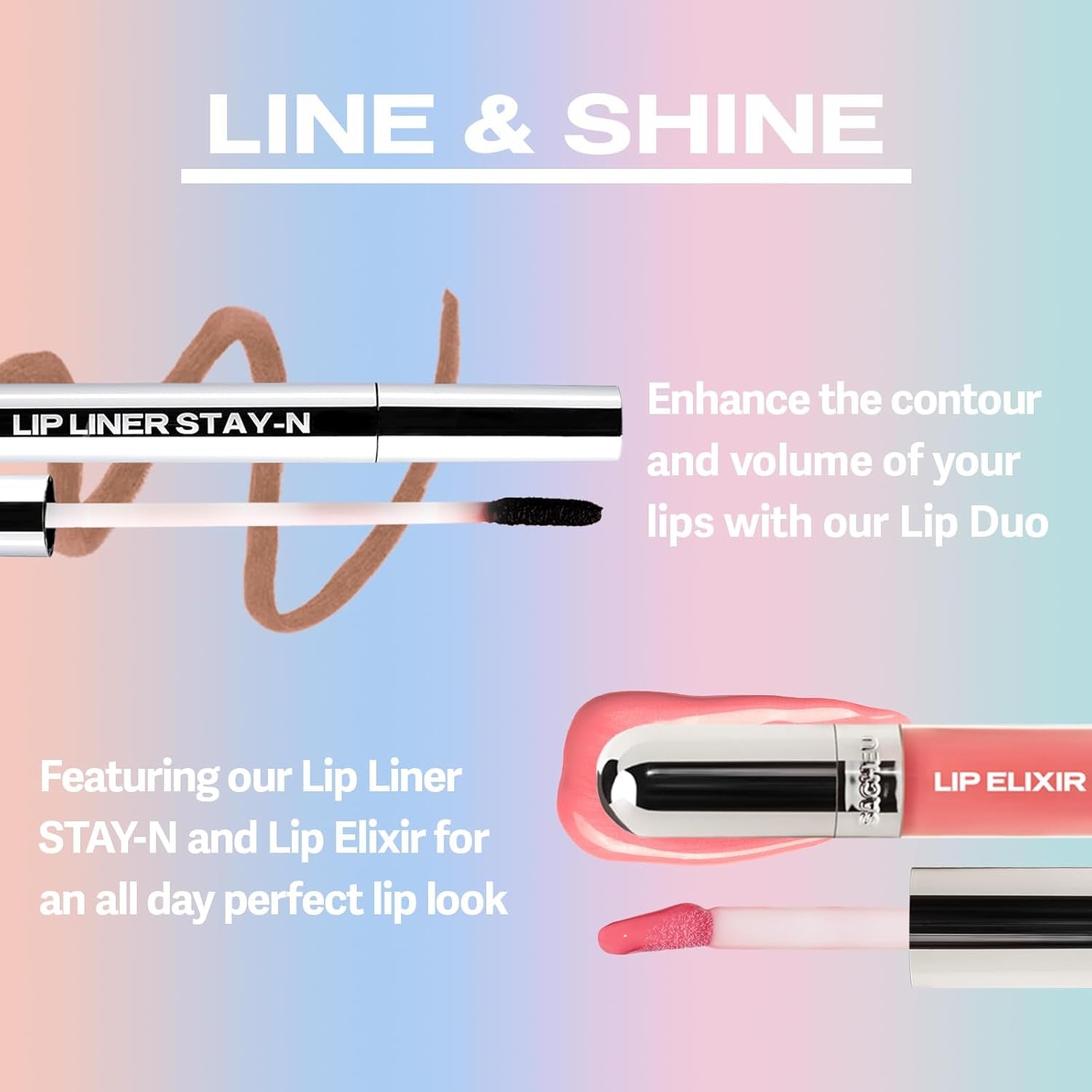 Lip Elixir Nourishing Lip Glaze and Lip Tint Gloss. High-Shine Lip Gloss. Moisturizing Lip Gloss Enriched with Lip Oils for Hydrating Smooth Finish, Cruelty-Free (Sheer Pink) - Puck's