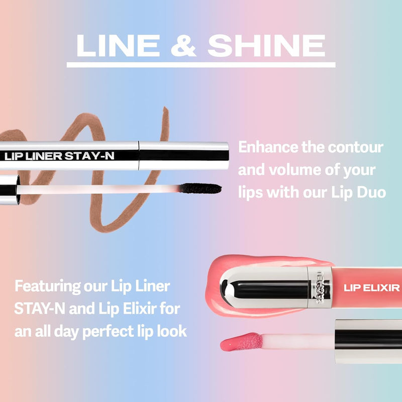 Lip Elixir Nourishing Lip Glaze and Lip Tint Gloss. High-Shine Lip Gloss. Moisturizing Lip Gloss Enriched with Lip Oils for Hydrating Smooth Finish, Cruelty-Free (Sheer Pink) - Puck's