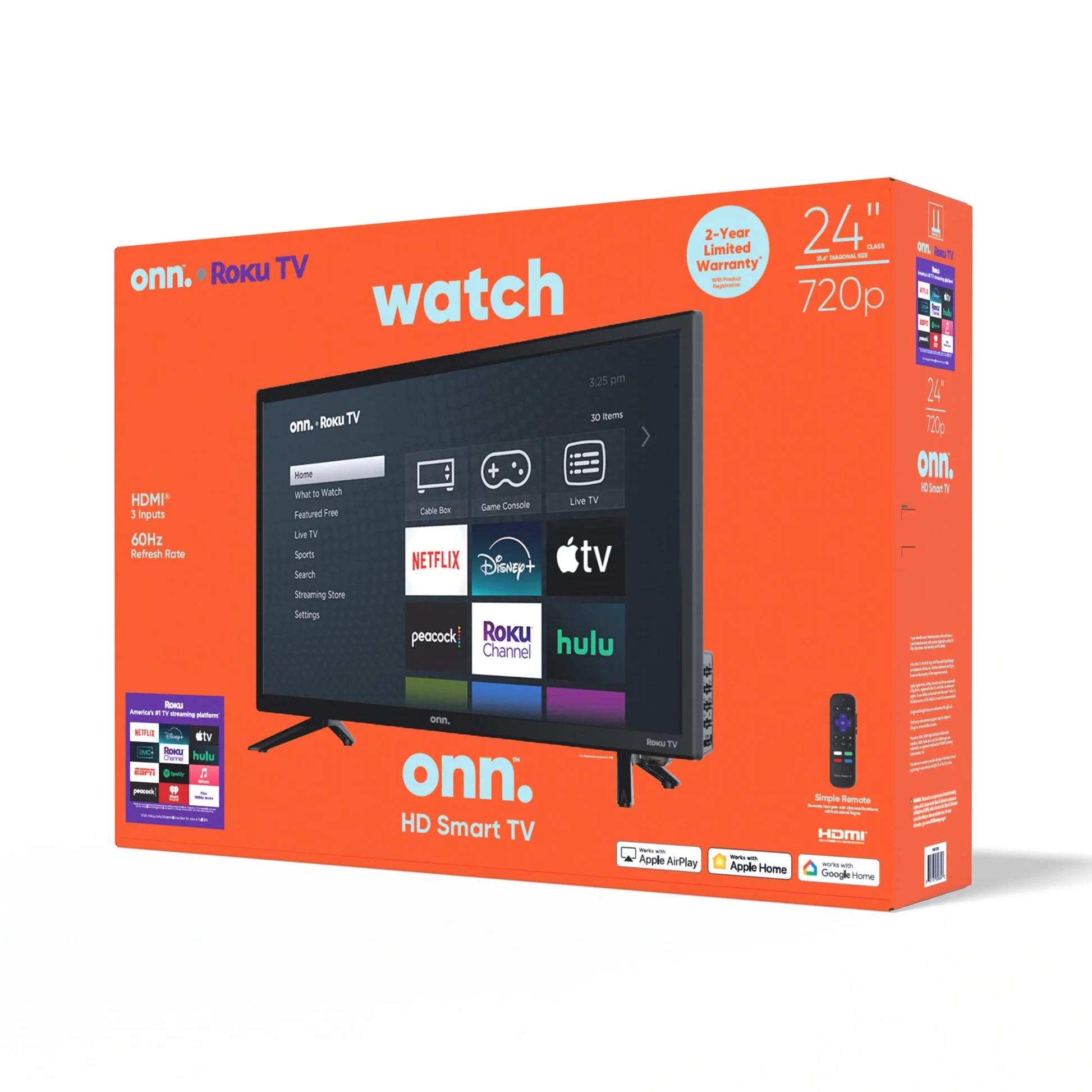 24” Class HD (720P) LED Roku Smart Television (100012590) - Puck's
