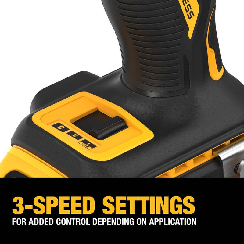 ATOMIC 20V MAX Lithium-Ion Cordless 1/4 In. Brushless Impact Driver Kit, 5 Ah Battery, Charger, and Bag - Puck's