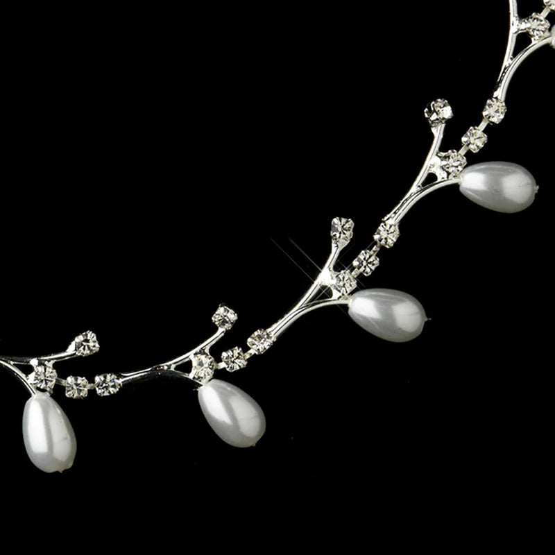 Bridal Wedding Jewelry Set Crystal Rhinestone Pearl - Puck's
