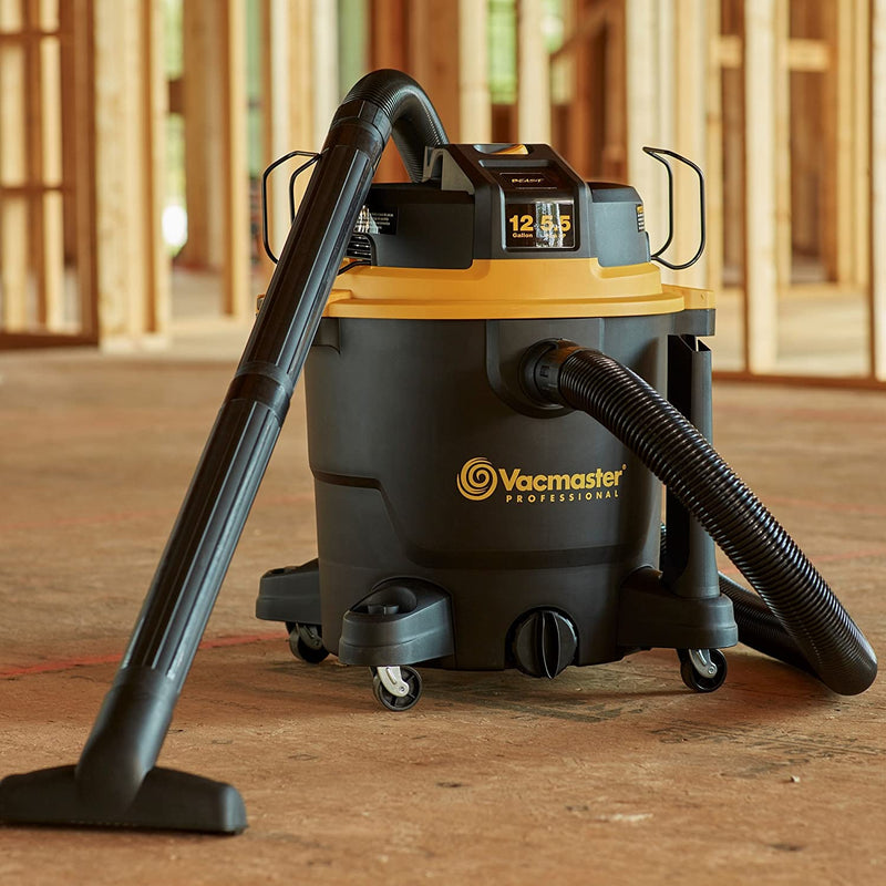 Professional Wet/Dry Vac, 12 Gallon, Beast Series, 5.5 HP 2-1/2" Hose (VJH1211PF0201) , Black - Puck's