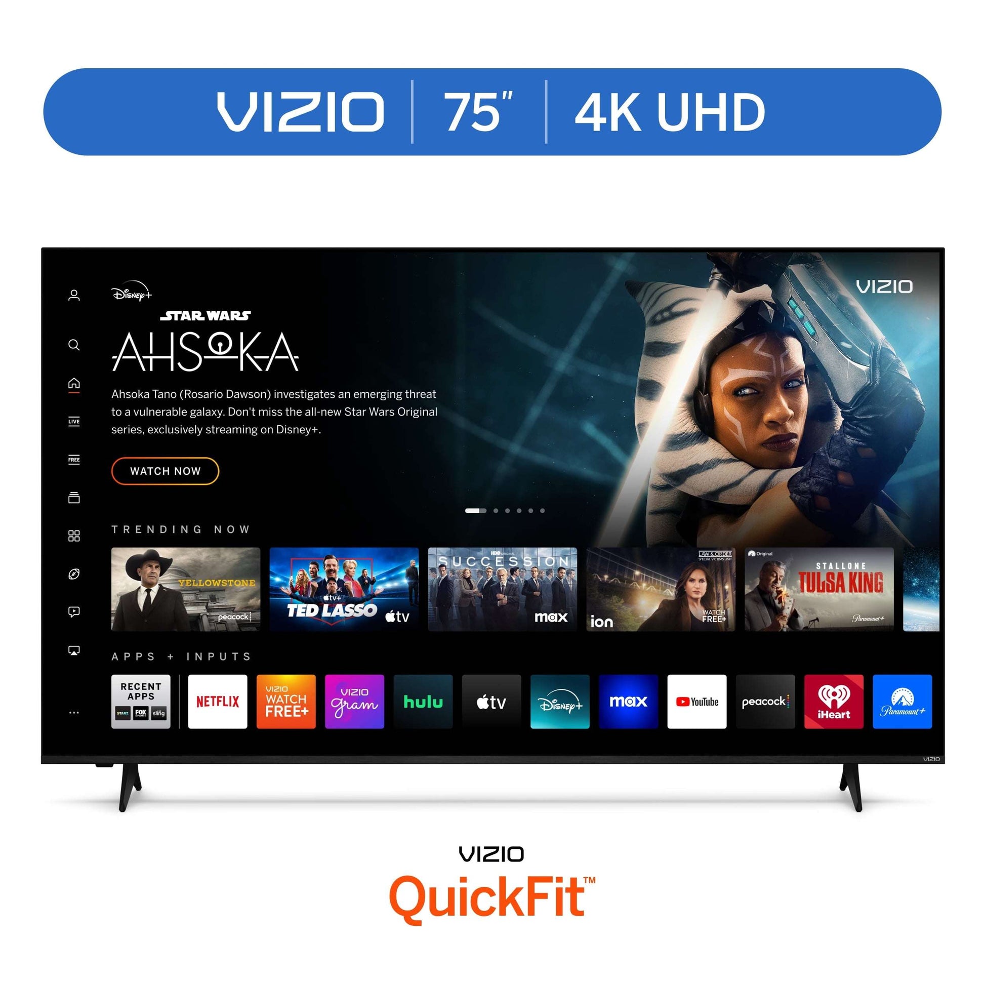 75” Class 4K UHD LED HDR Smart TV (New) V4K75M-08 - Puck's