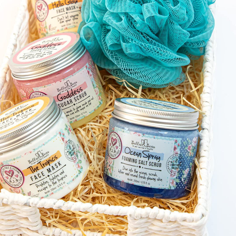 Bella & Bear Ocean Spray Scrub, No Sulphates, Parabens, No Harmful Chemicals, Cruelty-Free, Vegan-Friendly, Exfoliating, 6.7Oz - Puck's