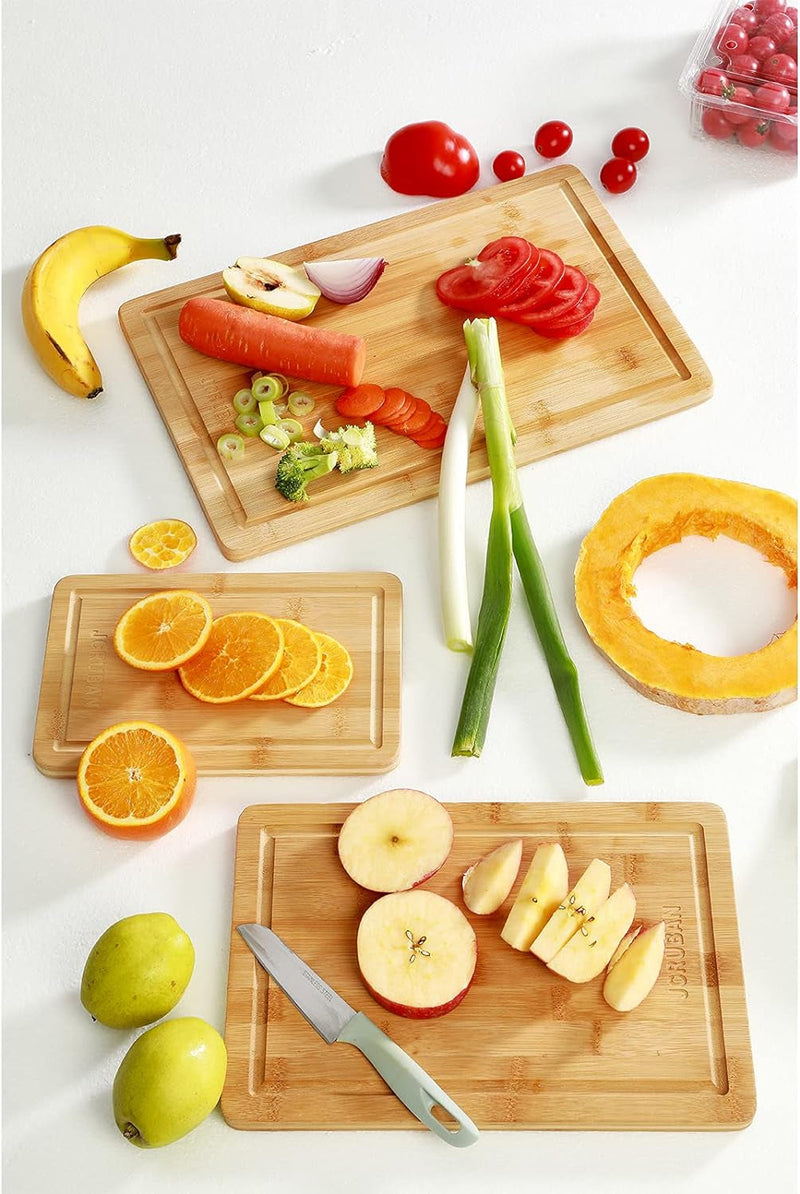 Bamboo Cutting Boards (20 X 14") for Kitchen with Juice Groove Kitchen Chopping Extra Large Wood Cutting Board for Meat Butcher Block for Chopping Meat Vegetables Fruits Cheese - Puck's