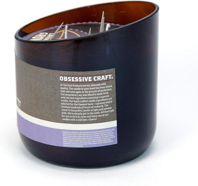 Beer Scented Candles | Natural Soy Wax Candle | Lavender IPA Scent 28 Oz | Makes a Great Gift for Men, Beer Lovers, and Collectors | Bar Man-Cave Decor and Accessories - Puck's