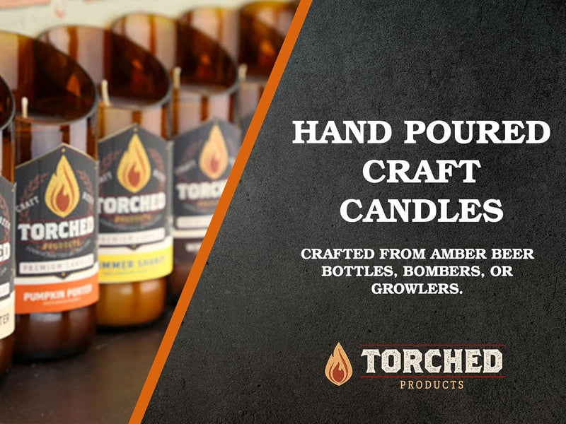 Beer Scented Candles | Natural Soy Wax Candle | Pumpkin Porter Scent 8 Oz | Makes a Great Gift for Men, Beer Lovers, and Collectors | Bar Man-Cave Decor and Accessories - Puck's