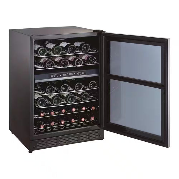 44 Bottle Dual Zone Wine Cooler in Stainless Steel - Puck's