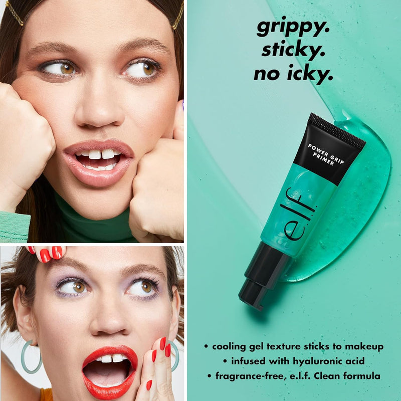 Power Grip Primer, Gel-Based & Hydrating Face Primer for Smoothing Skin & Gripping Makeup, Moisturizes & Primes, 0.811 Fl Oz (24 Ml.) - Puck's