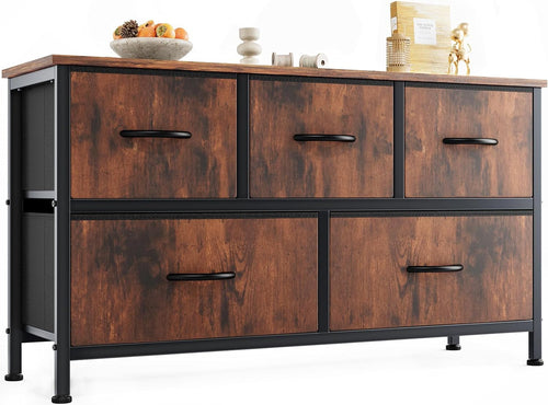 Dresser for Bedroom with 5 Drawers and Organizers - Puck's