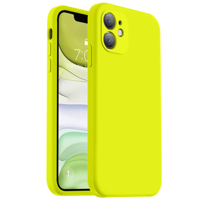 Vooii Compatible with iPhone 11 Case, Upgraded Liquid Silicone with [Flat Edges] [Camera Protection] [Soft Anti-Scratch Microfiber Lining] Phone Case for iPhone 11 6.1 inch - Black - Puck's