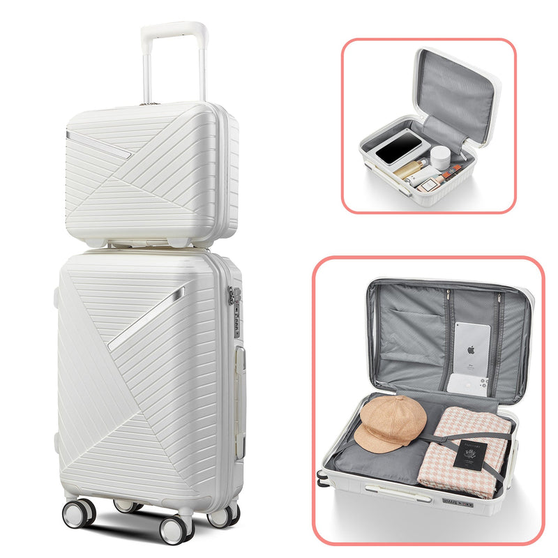 Luggage Sets 4 Piece(14/20/24/28), Expandable Lightweight Suitcase - Puck's