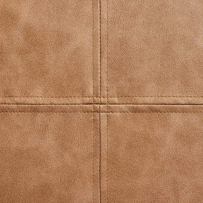 (2 Pack)  14" X 24" Beige Vegan Leather Decorative Pillow - Puck's