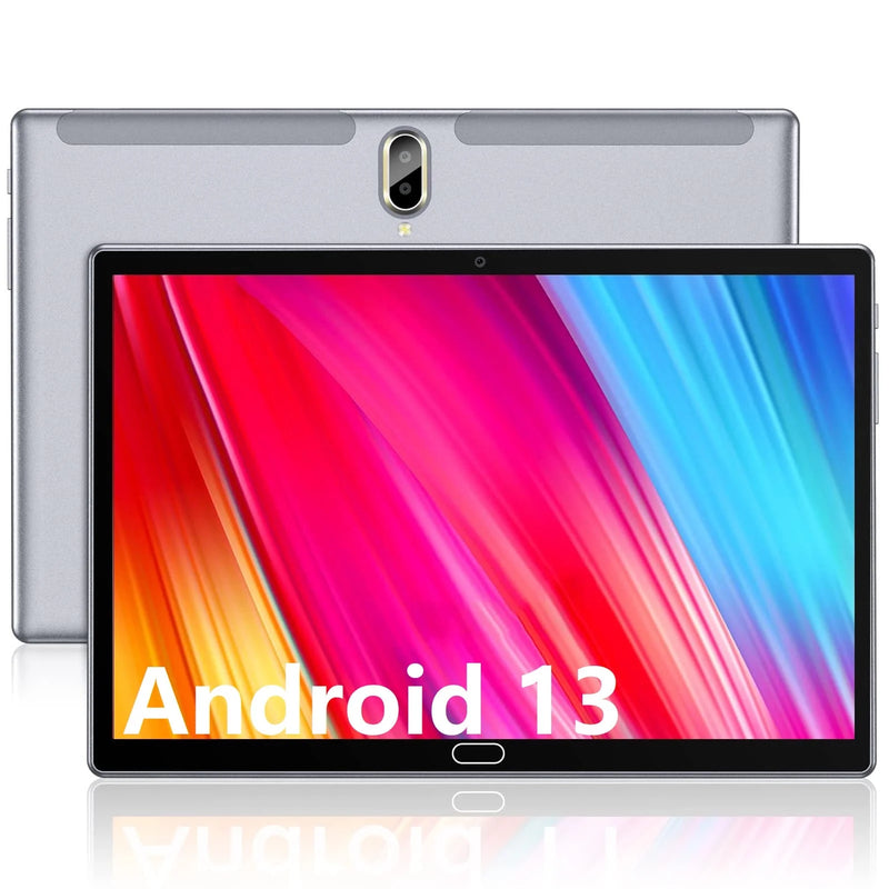 Tablet 10 Inch Android 13.0 Tablet 4G Cellular Tablet PC 2024 Latest Update 4G Phone Tablet 64GB + 4GB Storage Octa-Core Processor,Dual SIM Card Slot,Gps,Wifi,Bluetooth,1080P HD (Gray) Laptop Tablet - Puck's
