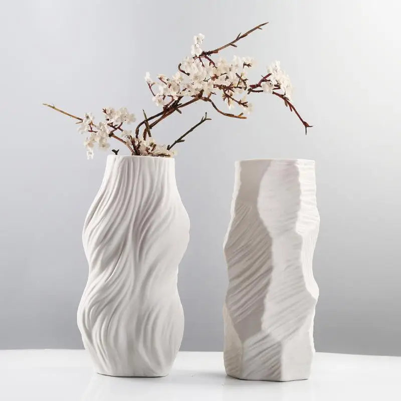 Ethereal Wave Vase Ceramic - Puck's