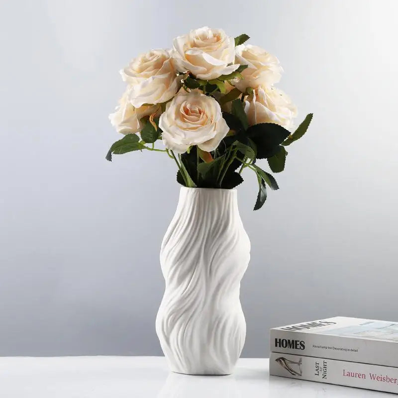 Ethereal Wave Vase Ceramic - Puck's