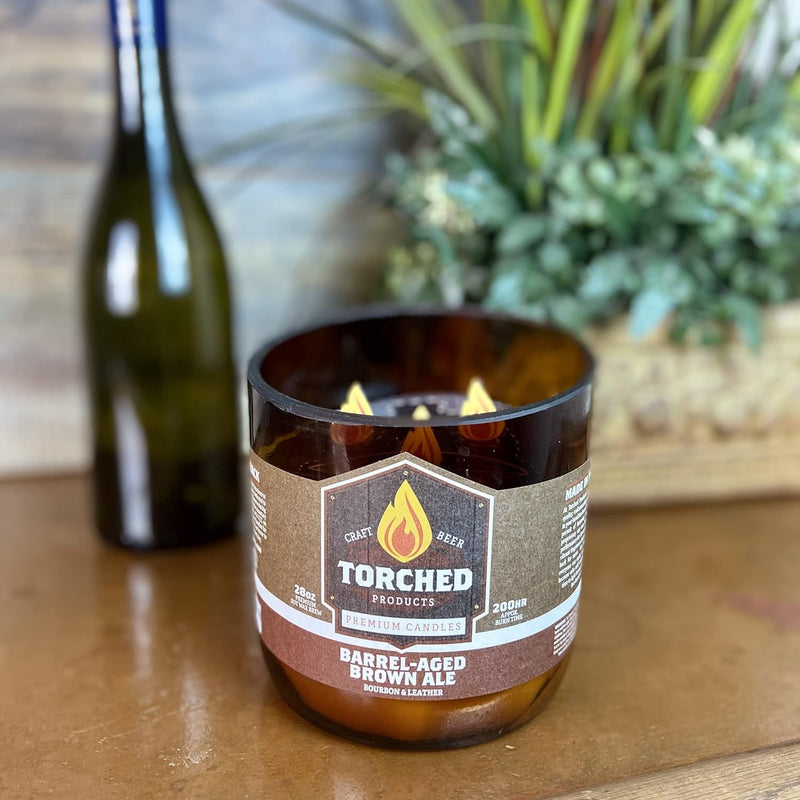 Beer Scented Candles | Natural Soy Wax Candle | Lavender IPA Scent 28 Oz | Makes a Great Gift for Men, Beer Lovers, and Collectors | Bar Man-Cave Decor and Accessories - Puck's