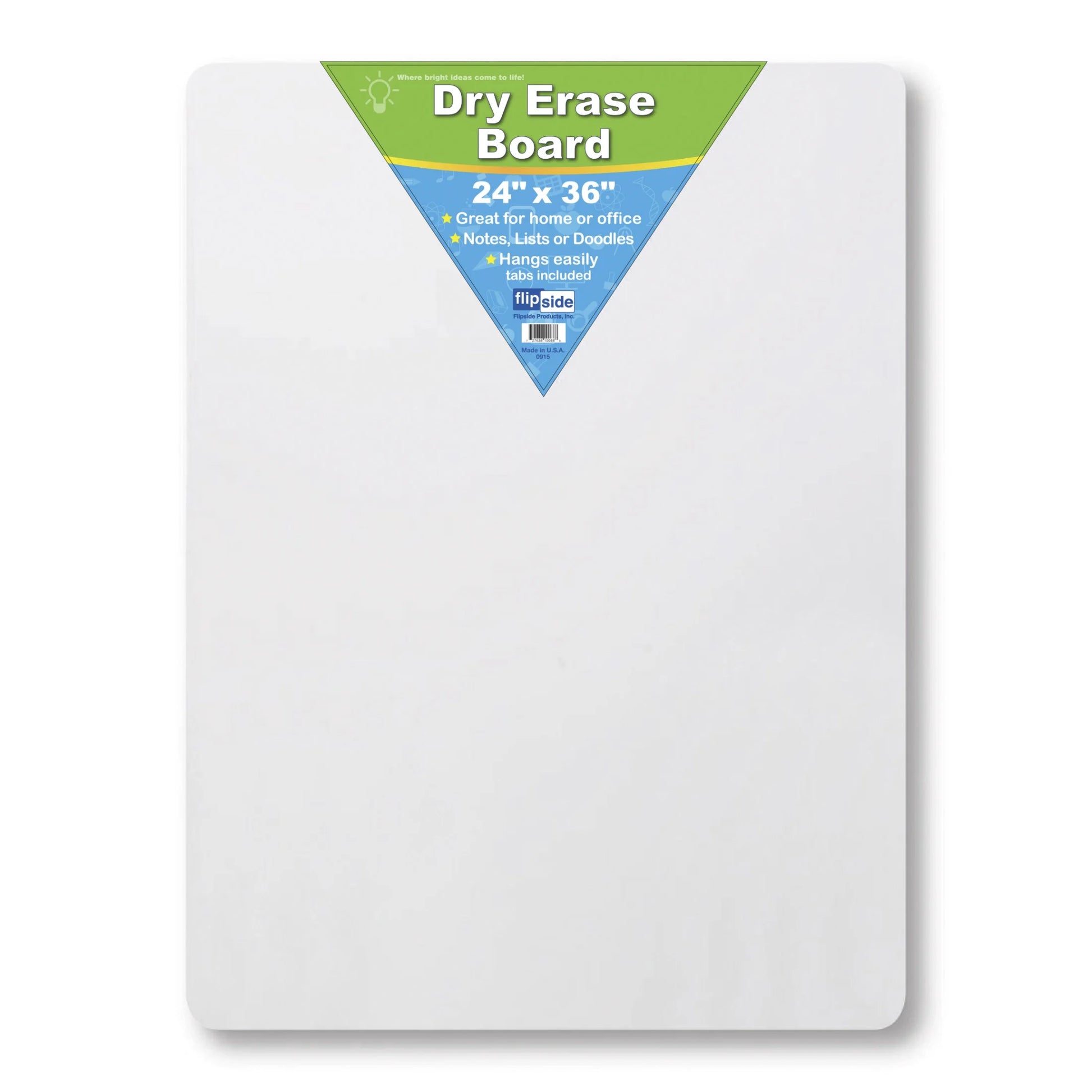 Flipside Dry Erase Board, 24 X 36 Inches
