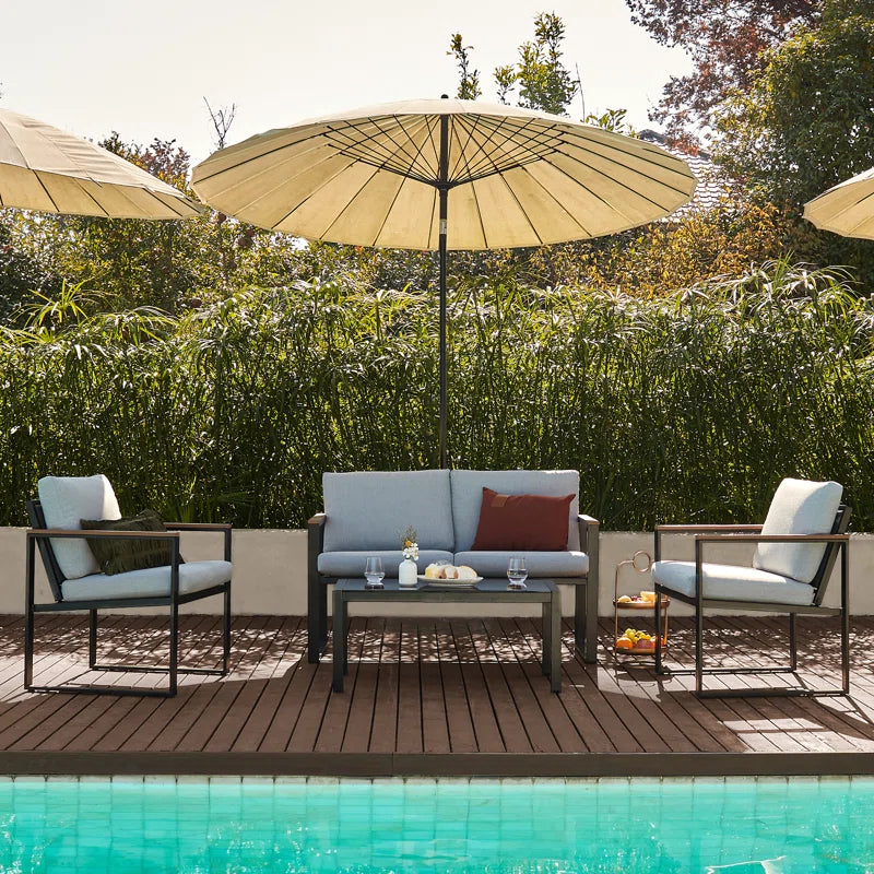 Atara 4 - Person Patio Conversation Sets with Cushions