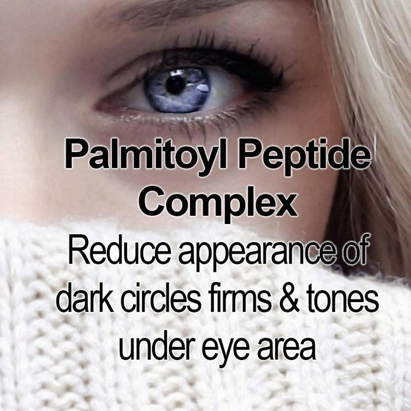 Organic Vitamin C Peptide Eye Serum for Dark Circles 1 Oz Lavender Lemon Scent - Puck's