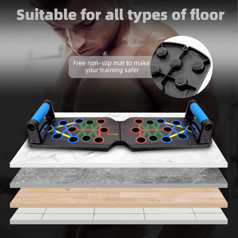 28 in 1 Push up Rack Board System Fitness Workout Train Home Gym Exercise Stands - Puck's