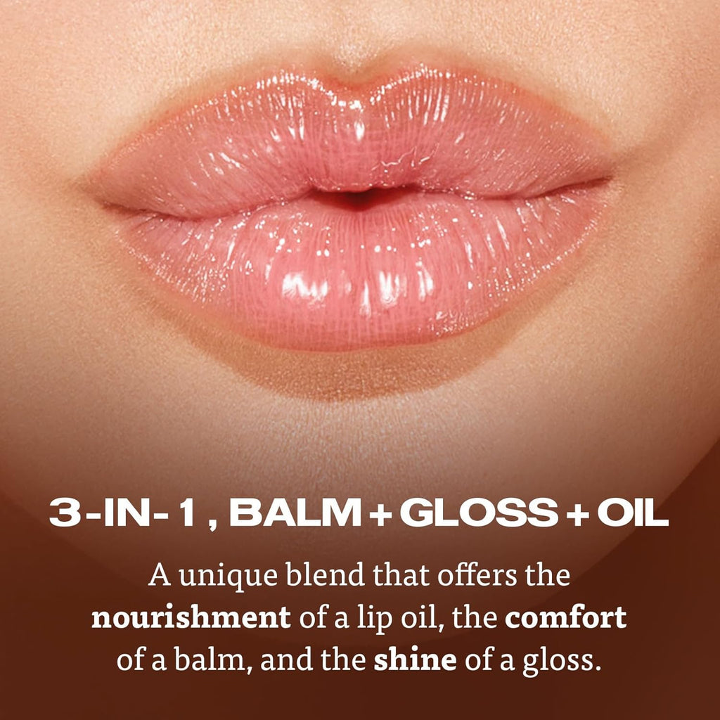 Lip Elixir Nourishing Lip Glaze and Lip Tint Gloss. High-Shine Lip Gloss. Moisturizing Lip Gloss Enriched with Lip Oils for Hydrating Smooth Finish, Cruelty-Free (Sheer Pink) - Puck's
