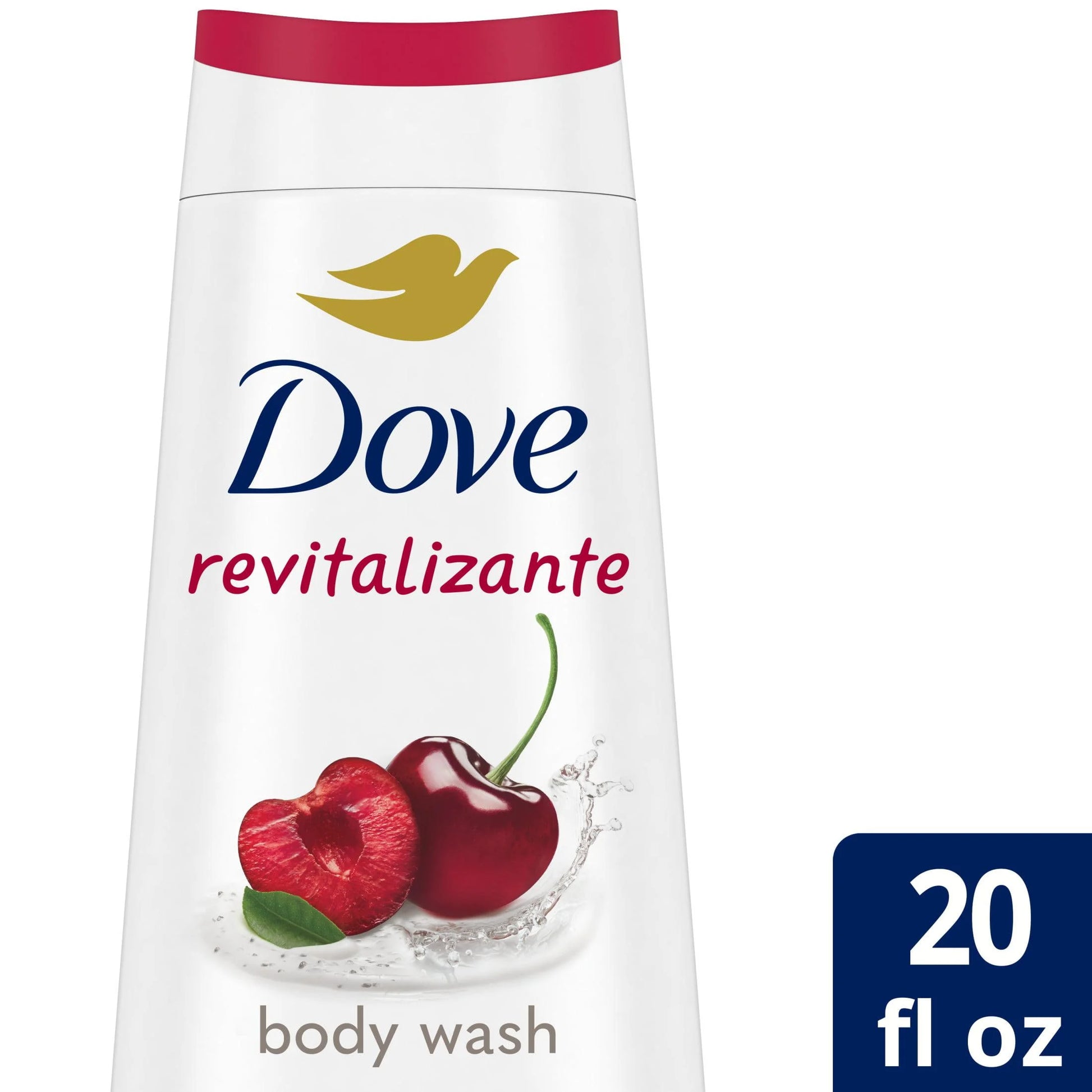 (4 Pack)  Body Wash for Women Moisturizing Revitalize Cherry & Chia Milk Cleanser, 20 Oz - Puck's